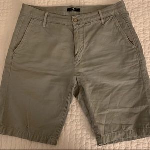 Men’s 7 for All Mankind light green shorts